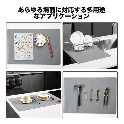 Silicone Kitchen Mat, Thick, Insulated, Protective Mat for Countertops, Large, Silicone Sink Mat, Non-Slip, for Cooking and Dining, Decorative, Dining