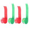 4Pcs Gift Ribbon Premium Polyester Bright Colors Exquisite Pattern Wide Application Wrapping Ribbon