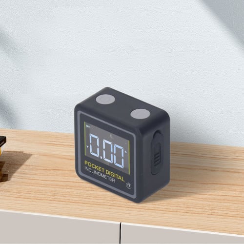 Mini Magnetic Digital Angle Finder, 4x90 Level Box Protractor Inclinometer, Backlight Level Gauge Measuring Tool for Woodworking and Construction Saw