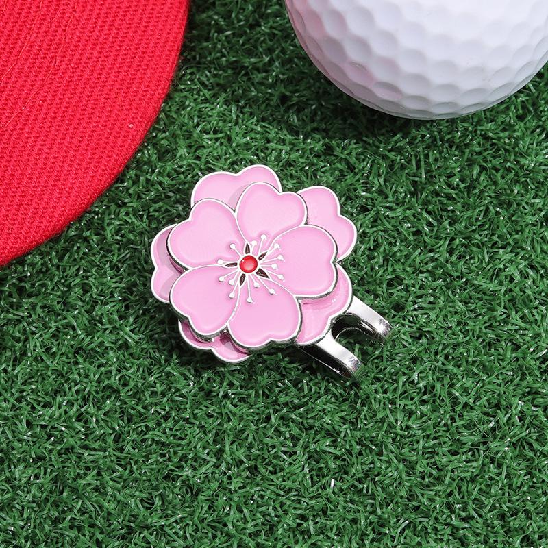 1pcs Golf Ball Mark W Magnetic Golf Hat Clip Mark For Marking Golf Balls Position Two Styles Magnetic Alloy Golf Marker Supplies