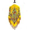 Women's Ethnic Style Printed Shawl Scarf with Tassels - Autumn/Winter Retro Large Square Scarf