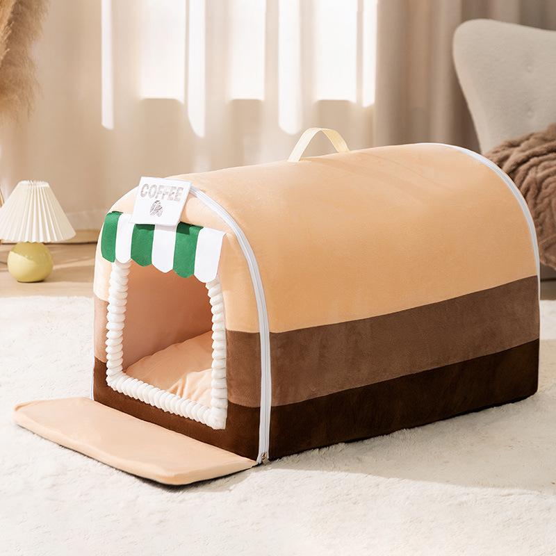 

Питомник изогнутый теплый дом вилла кошачья будка зимний питомник для собак зоотовары для больших собак S