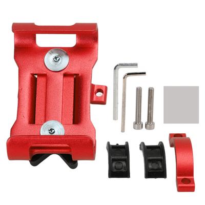 Bike Phone Mount Outdoor Riding Handlebar Bicycle Aluminum Alloy Phone Holder for NavigationRed