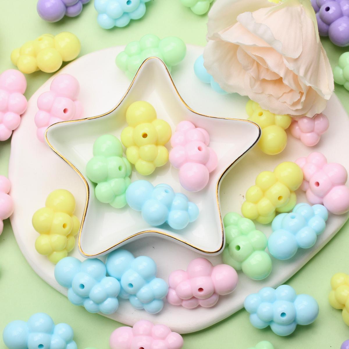 

Изготовление браслетов, однотонные 10 шт. для ожерелья, бусины-облака, креативный материал ручной работы «сделай сам», модные ювелирные аксессуары