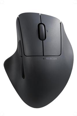 ELECOM SHELLPHA Kabellose 5-Tasten Tilt-Maus, Bluetooth, Leise, Antibakteriell, + Rad, Schwarz, M-SH30BBSKBK