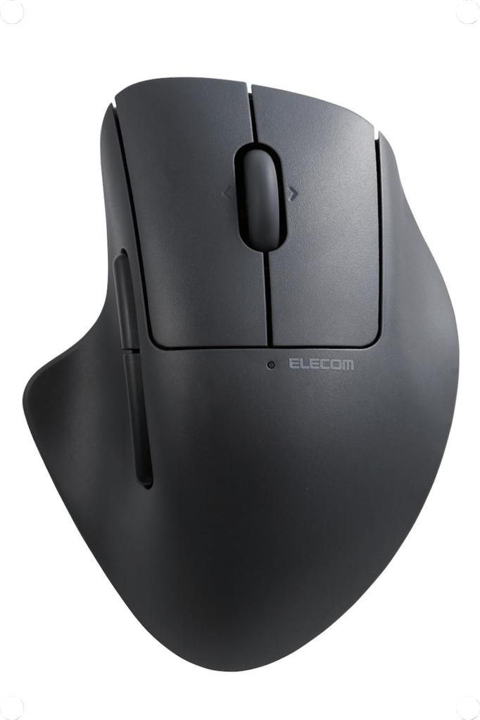 ELECOM SHELLPHA Wireless Mouse, Bluetooth, Quiet, Antibacterial, 5 Buttons + Tilt Wheel, Black, M-SH30BBSKBK