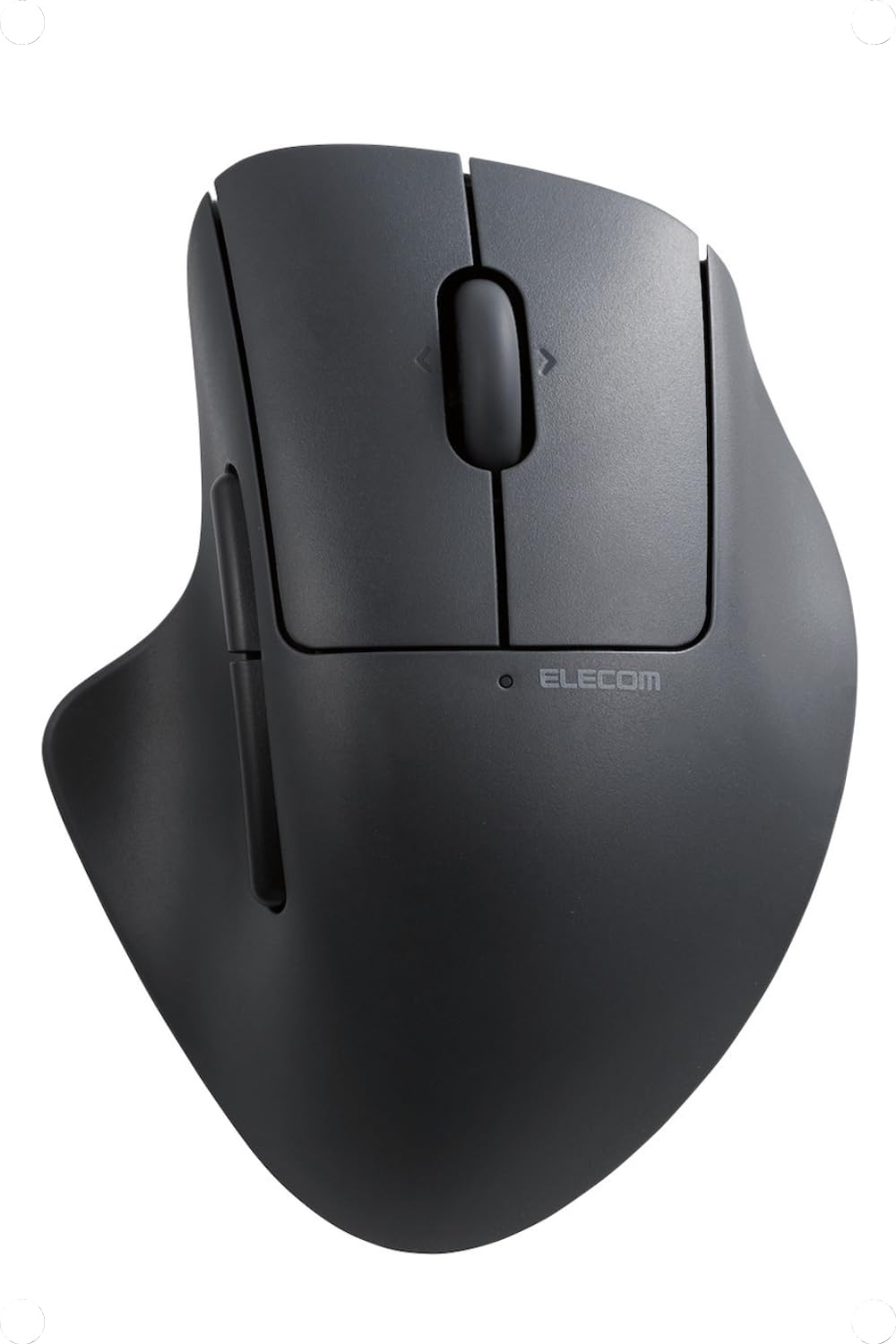

ELECOM SHELLPHA Wireless Mouse, Bluetooth, Quiet, 5 Buttons + Tilt Wheel, Black, M-SH30BBSKBK