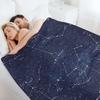 Constellations Throw Blanket Compact Warm Blanket For Car Road Trip