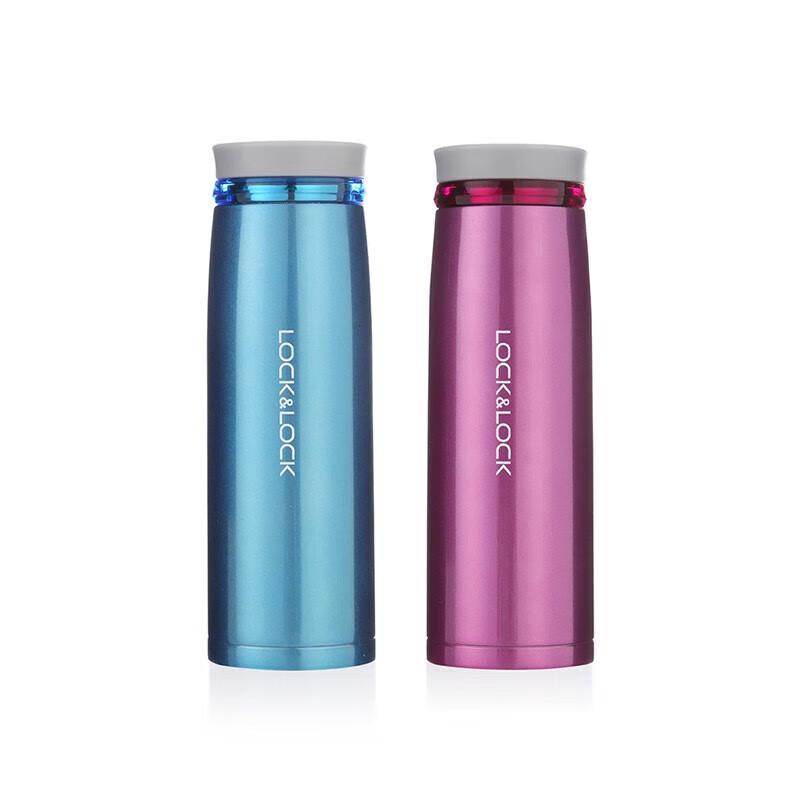 LocknLock Shimmering Stainless Steel Vacuum Flask 2-Piece Set