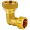 Brass Elbow: Inner/Outer Thread, Single-Sided, High Flow, Equal/Unequal Dia. 4/6-Point Copper Pipe Fitting