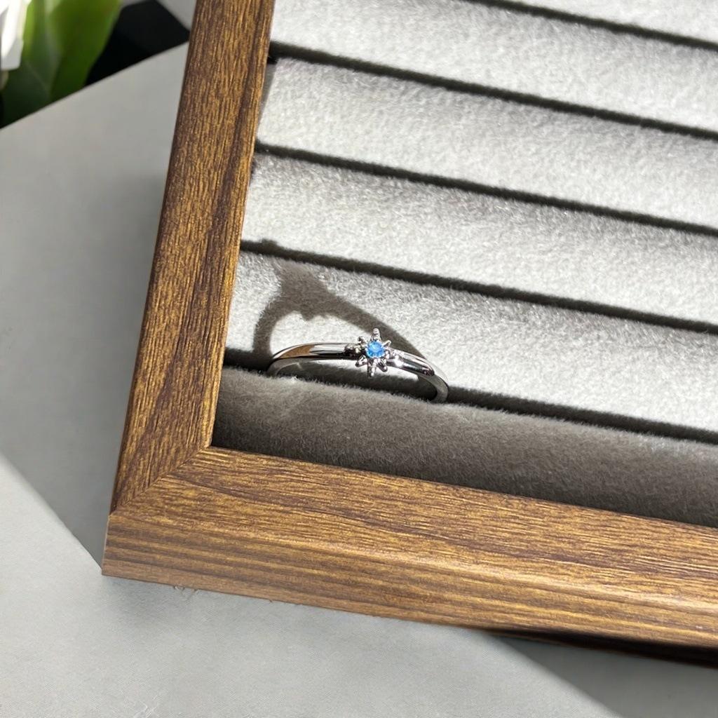 Neuer Leichter Luxus High-End Voll Diamant Zirkon Sternenlicht Schneeflocke Öffnungsring Nischendesign Personalisierter Ring