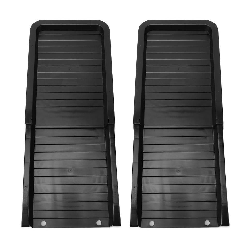 2pcs Downspout   Blocks Black Rain Water Drainage Downspout Extensions with Ground Nails for Gutters