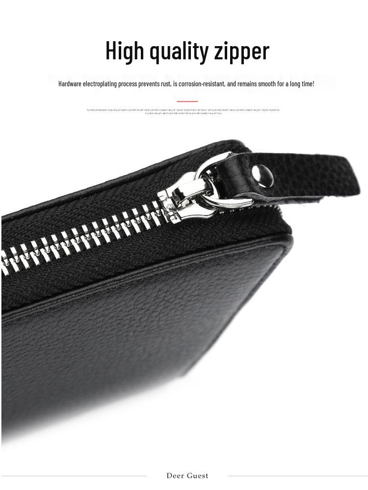 Portofel tip clutch de afaceri din piele pentru bărbați