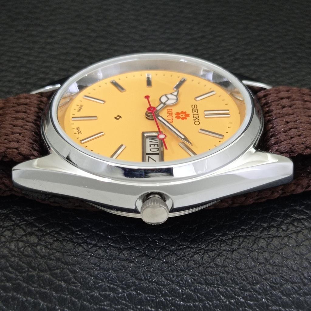 JAPAN VINTAGE REFURBISHED SEIKO EXPO 70 AUTOMATIC 6309A MENS WATCH a441897-1