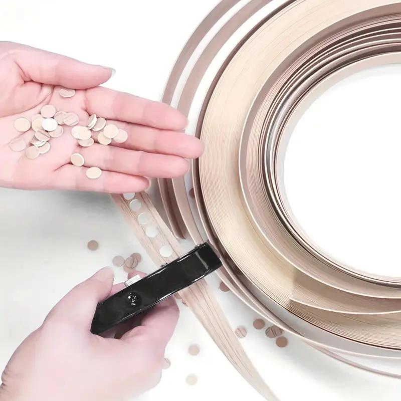 1 Set Single Hole Punch 8/10 MM Hole Edge Banding Punching Pliers Handheld Paper Hole Punch With Scale Heavy Duty Hole Puncher