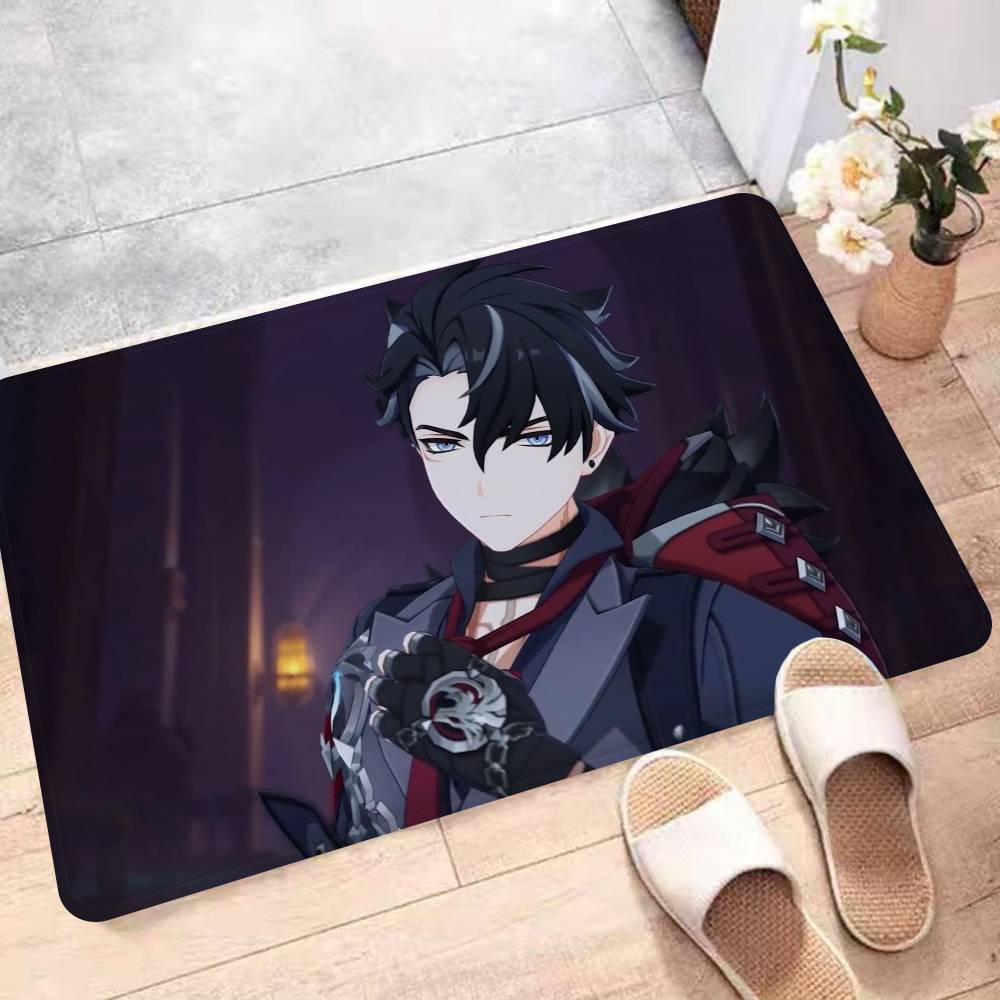 

Аниме Genshin Impact Вриотсли Коврик для входной двери Скандинавский стиль Домашний придверный коврик Коврики для ванной-туалета Коврик для спальни Декор для отеля 40x60 cm