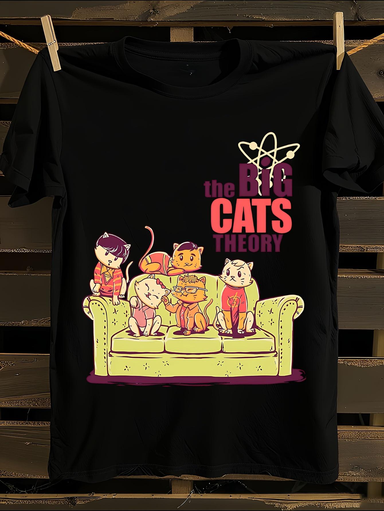 The Big Cats Theory T-shirt XXXL
