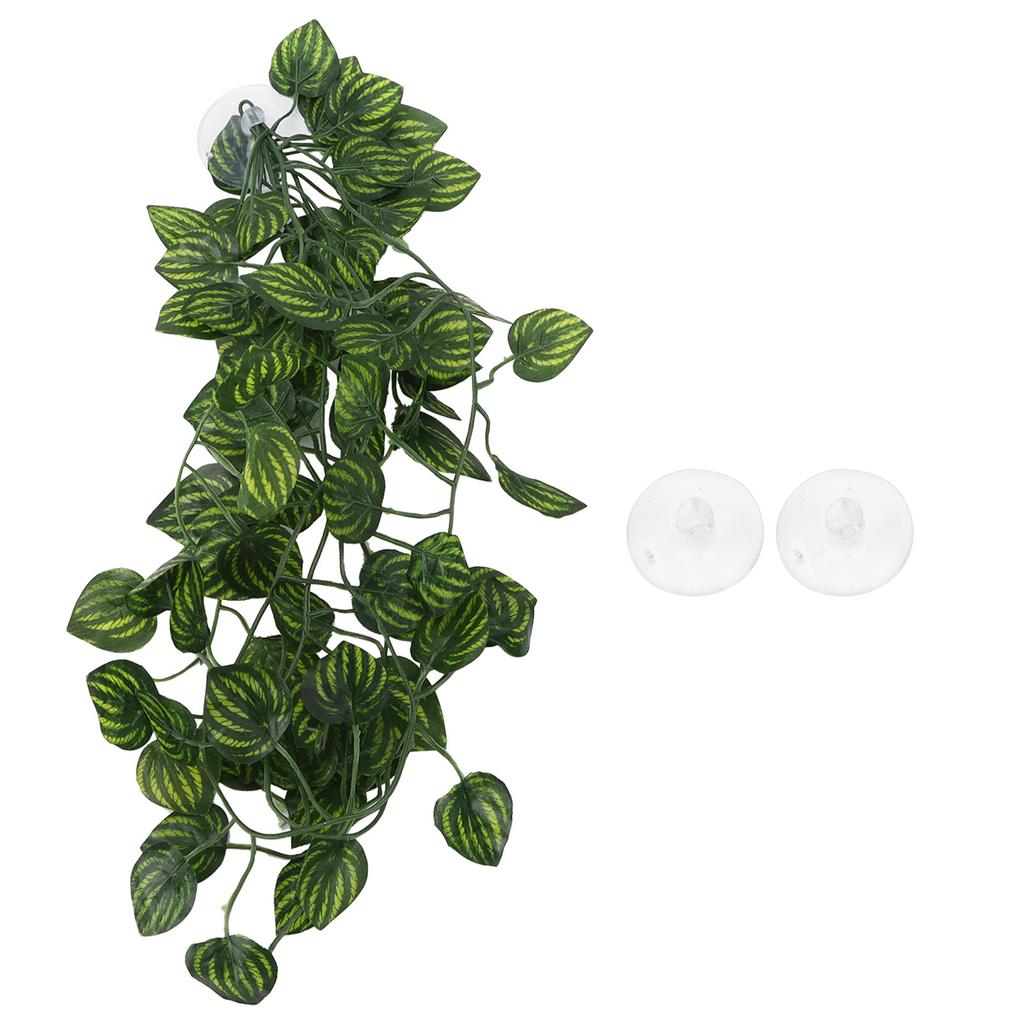 Reptile Simulation Plant Decorative Landscaping False Vine for Reptile Rainforest BoxNFF?83 Green