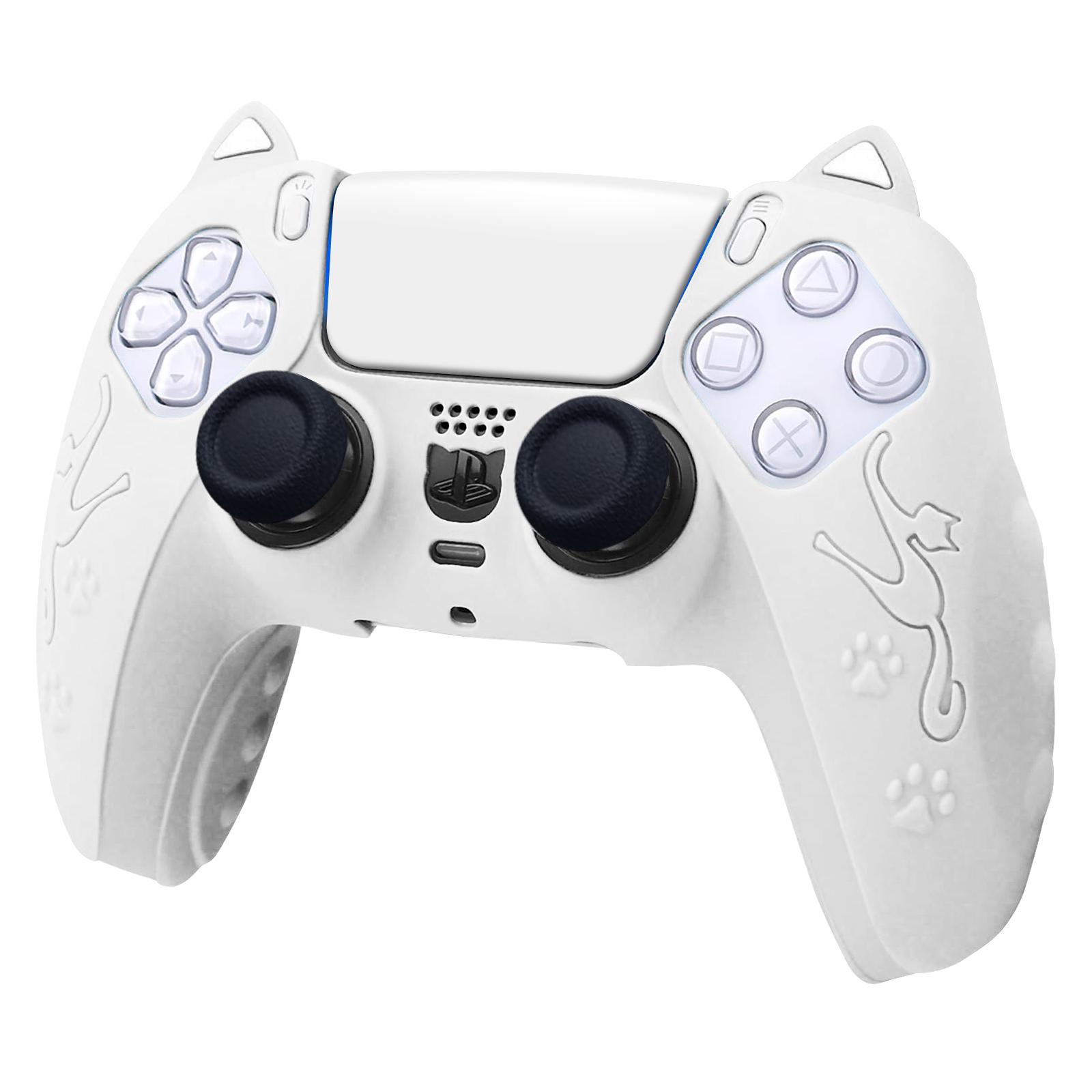 

Для ігрової консолі Sony Playstation 5 Шкіра Чохол Протиковзкий Силіконовий Чохол White