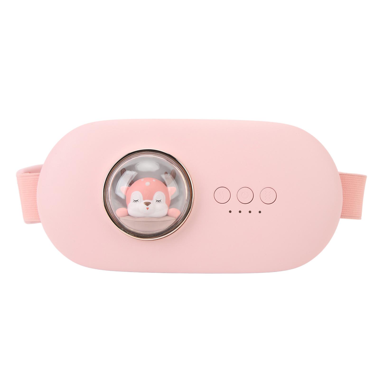 

Портативная беспроводная грелка, электрический поясной ремень, 3-секундная быстрая грелка для снятия судорог розовый