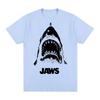 Jaws Vintage Tshirt Amity Island Welcomes You Shark fin Movie Cotton Men T shirt New Tee Tshirt Womens Tops