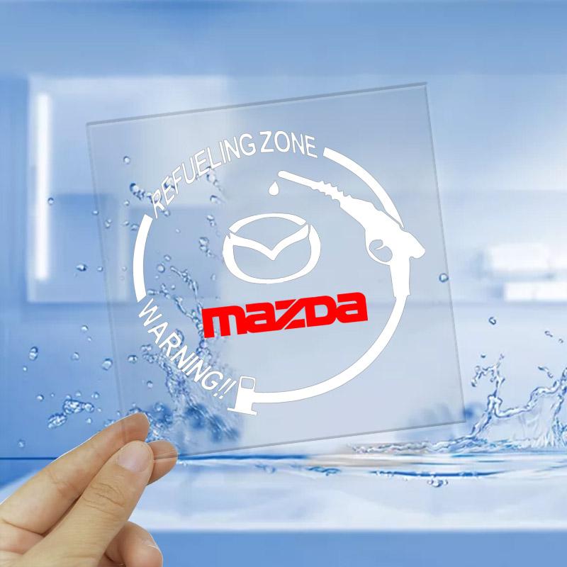 Car Badge Vinyl Reflective Fuel Tank Cap Stickers Decal Accessories For Mazda 2 3 5 6 CX-5 CX7 CX-8 CX9 CX-3 CX-4 CX-30 MX-5 Atenza Axela BT-50 Hazumi