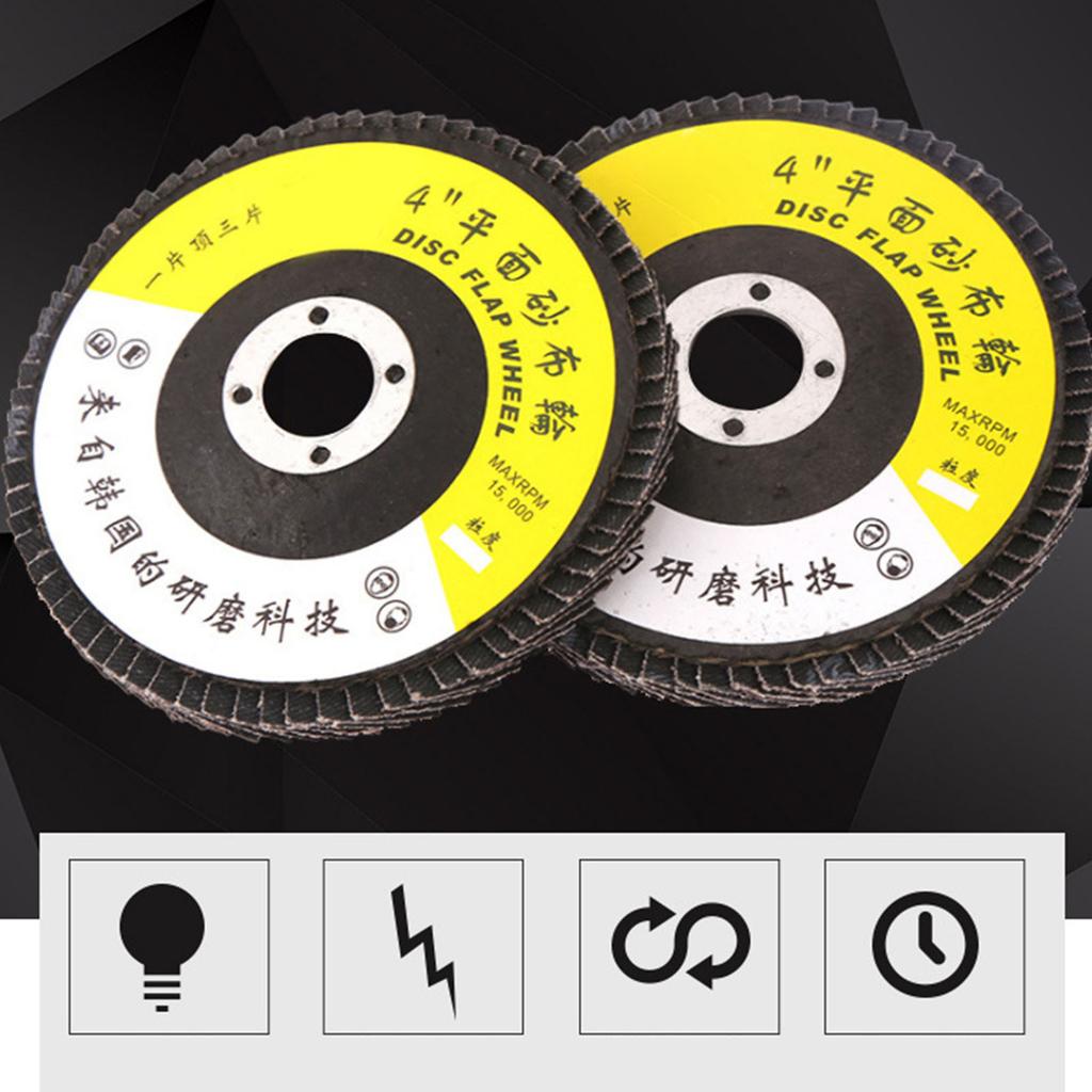 30Pcs Flap Disc Thickened Wear Resistant Sanding Discs High Density Abrasive Grinding Wheels for