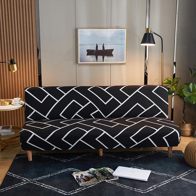 Sofa Bed Cover For Living Space Folding Sofa Covers Elastic Spandex Safe Soft Protector Slipcovers Durable Material
