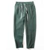 All-Linen Casual Pants Men's Summer Thin Drape Breathable Linen Pant Retro Basic All-Match Straight Fit Trousers