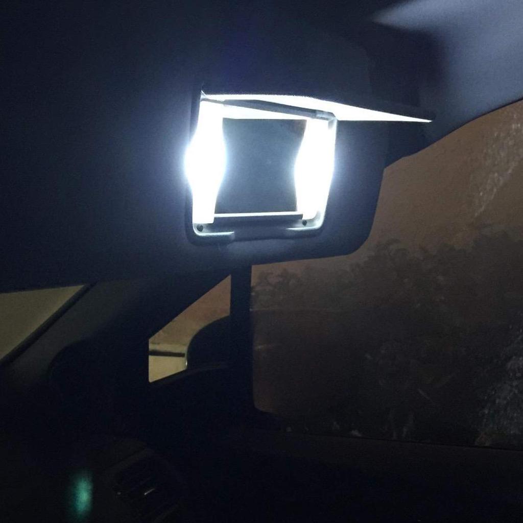 NAKOBO T6.3x30 LED Vanity Lamp (28-30 Universal) for Car 3 Row 5050SMD White 2 Pack