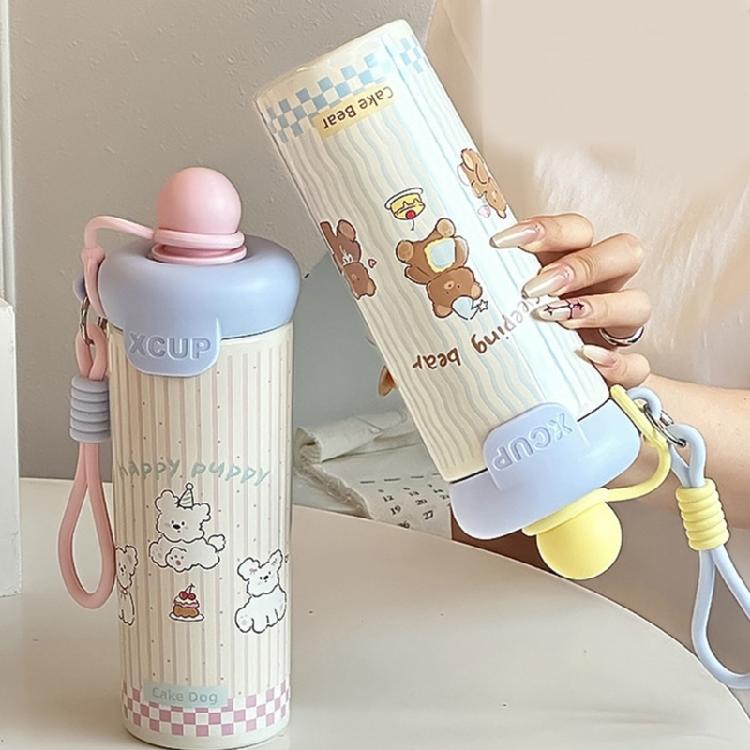 Unique Cartoon Float Ball Stainless Insulated Bottle Prevents Spills For Hiking Commuting And Work