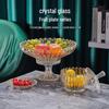 Luxury Crystal Glass Fruit Bowl - Elegant Living Room Coffee Table Centerpiece and Candy Dish