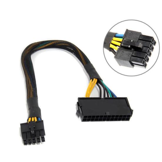 Replacement 24Pin Female To 10 Pin Male Adapter Cable for ATX Lenovo Motherboard