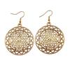 Drop & Dangle Earring Plant Flower Of Life Minimalist Jewelry ComponentsEarring Size 18x19mm QE020