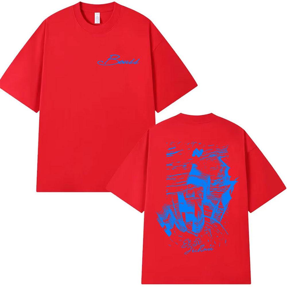 BOUSS ET SI J'ECHOUE ?  Tour 2025 Print T Shirt Men's Women Vintage Oversized Cotton T-shirts Cozy High Quality Clothing T-shirt