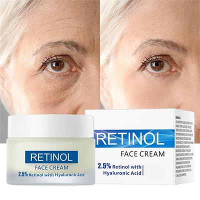 Siero rassodante antirughe antietà acido ialuronico vitamina A retinolo crema per il viso per le donne schiarisce le rughe macchie scure