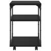 Printer Stand Black Oak Effect 43 x 48 x 64 cm