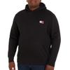 Tommy Jeans Men' Black Kangaroo Sweatshirt Plus Size Dm0Dm17988-Bds 5Xl