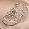 A set of 6 elegant star opening bracelets trendy