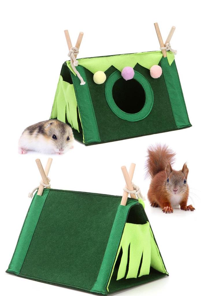 Tragbares Holz-Zeltversteck für Kleintiere