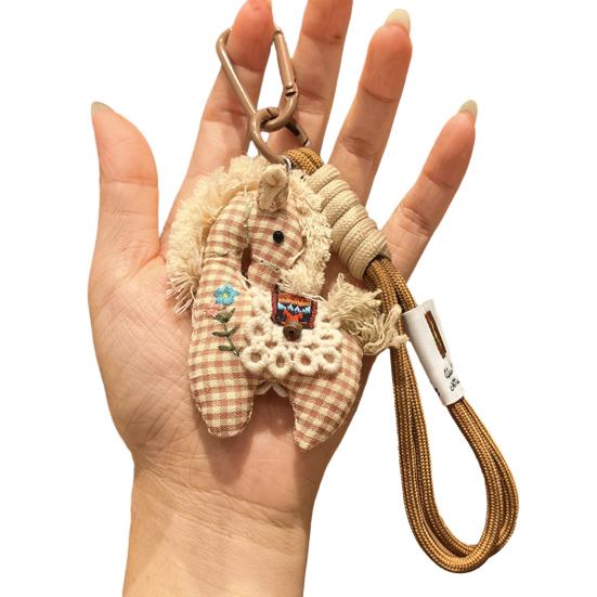 Breloc Pandantiv Geantă Bumbac In Cârlig Cal Farmec Vintage Rucsac Școlar Inel Chei Accesorii Geantă Portabile