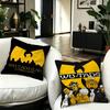 Hip Hop Group Wu Tang Pillow Covers Cartoon Sofa Decorative Home Double-sided Printing Short Plush Cute Cushion Cover