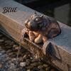 Outdoor Hippo Statue Water Spitting Hippopotamus Figurine Realistic Resin Statue Animal Spraying Decor Fountain Sculpture for Garden Pond