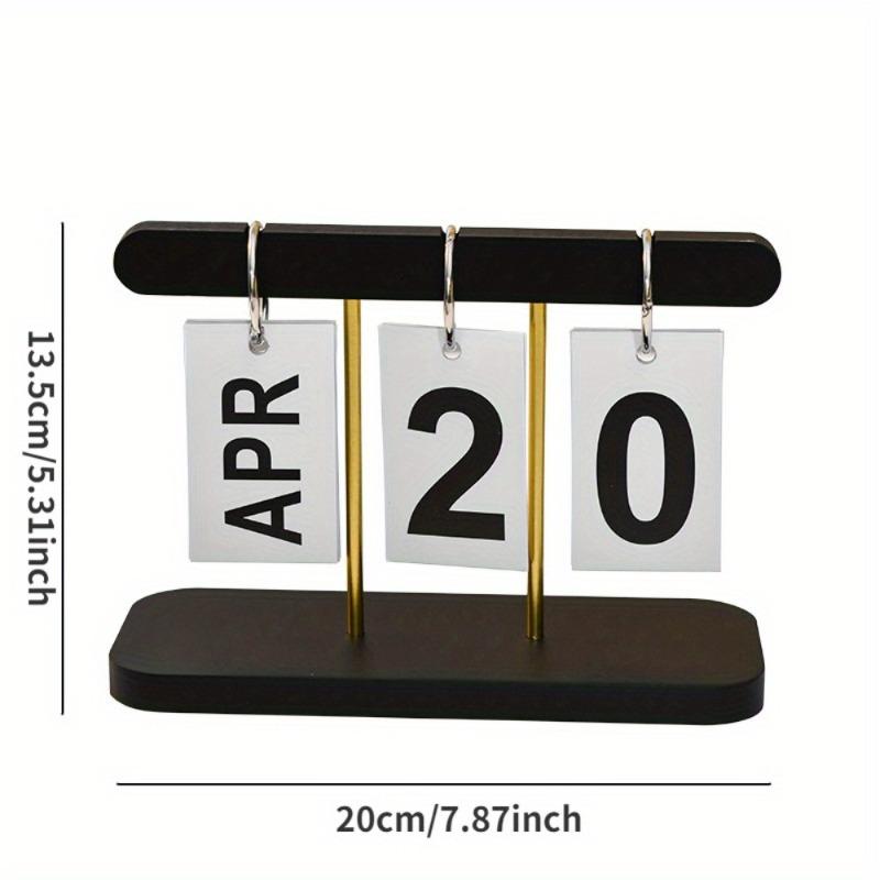 Creative Modern Simple Wooden Page Turning Calendar Decoration Office Students Home Desktop Study Desk Calendar Wooden Crafts.