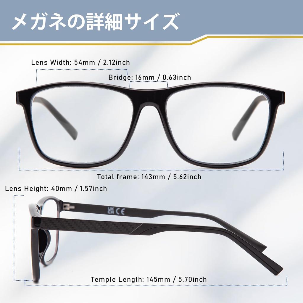 Reading Single Senior Fashion Glasses with Blue Light [JIMMY ORANGE] Women's Glasses, Stylish, Vision, Lightweight, Glasses, Frame, Blocking, Black,