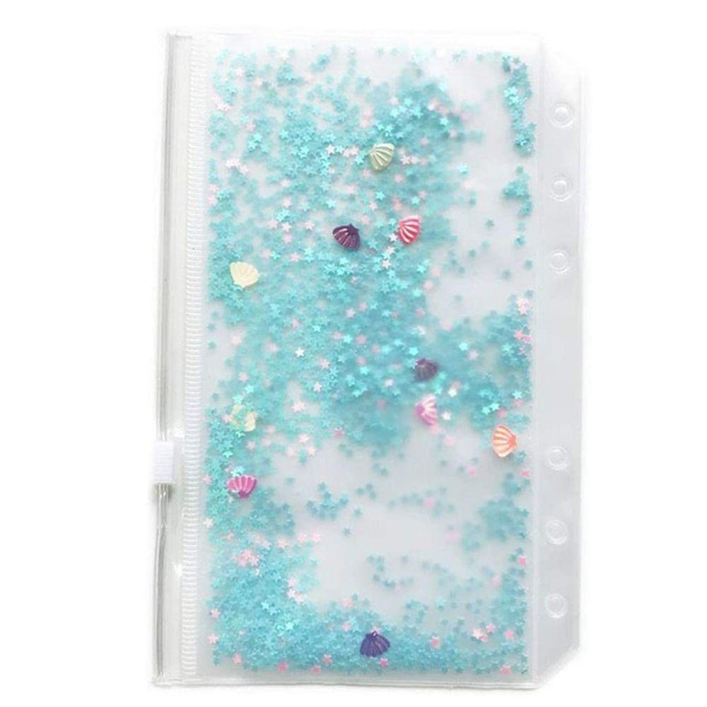 Handbook Standard 6 Hole File Storage Bag Inner Pocket A5/A6 File Holder Binder Storage Pouch