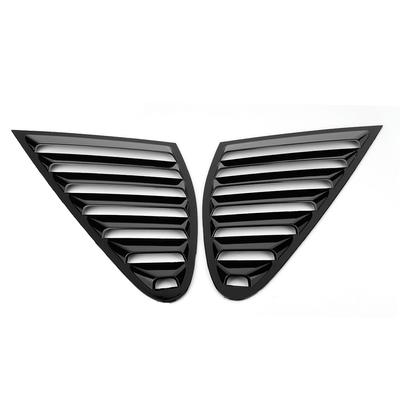 Vehicle Modification Window Louver Bright Black Side Window Scoop Cover Trim for A7 2009 2018