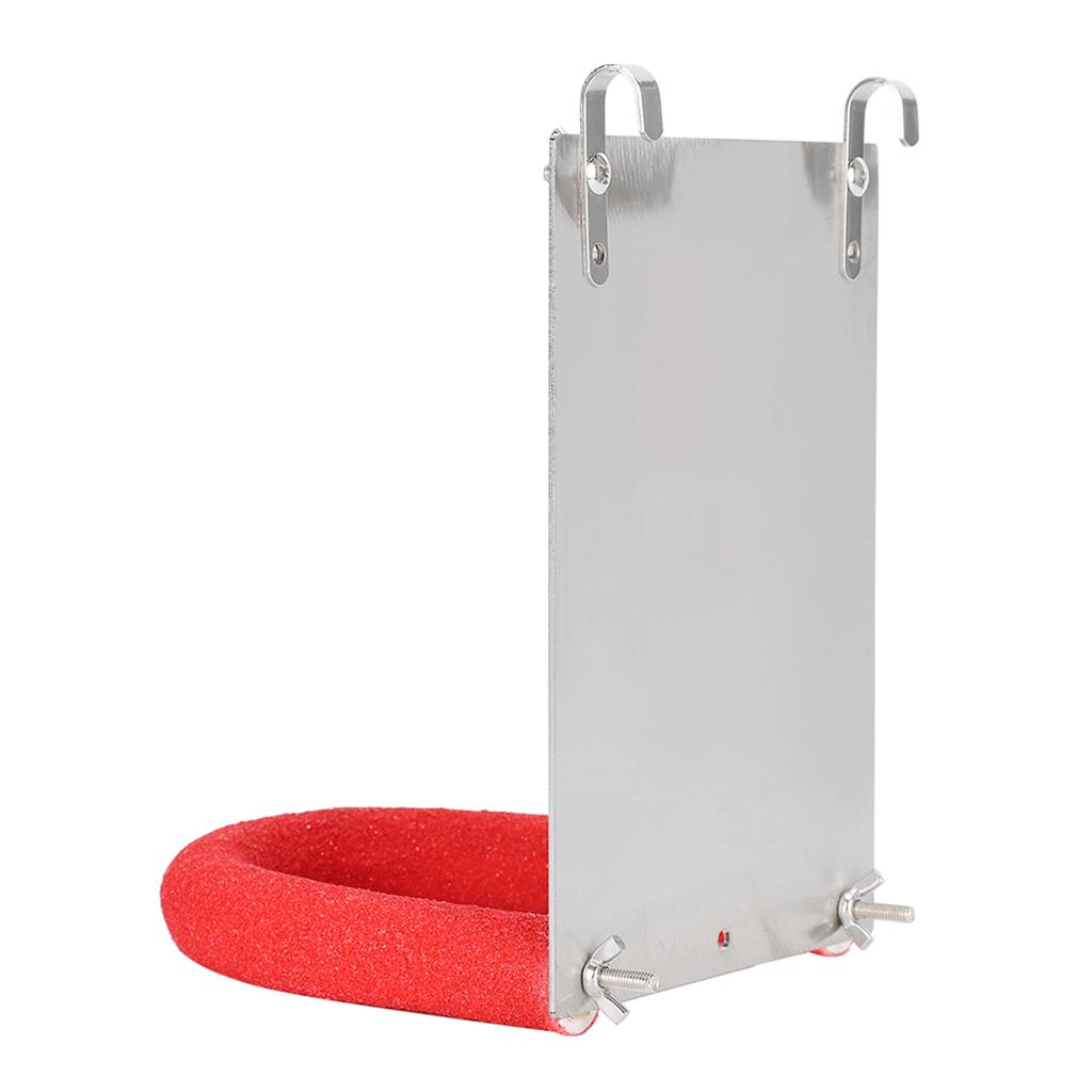 Durable Small Pet Bird Stainless Steel Parrot Mirror Frosted Stand Stick Bar Accessory