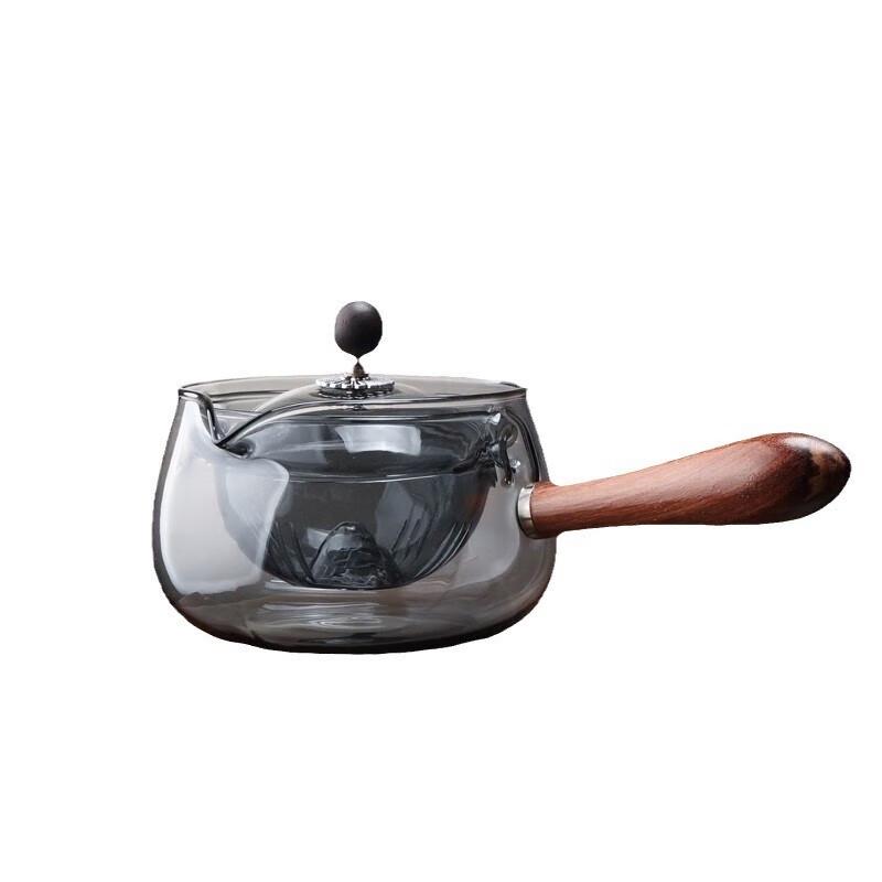 Шанци Стеклянный чайник с боковой ручкой и вращающимся ситечком