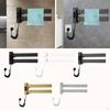 Electric Heated Towel Rack Smart Temperature Control Warming for Shower Black